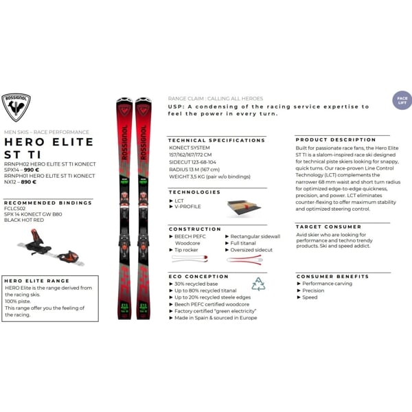 ROSSIGNOL HERO ELITE ST TI KON